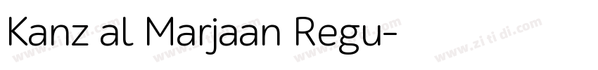 Kanz al Marjaan Regu字体转换